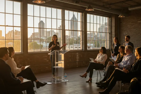 Speak Easy: Public Speaking Tips for Atlanta Pros