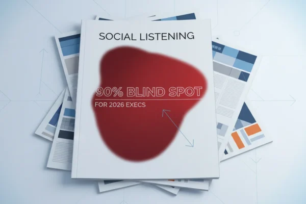 Social Listening: 90% Blind Spot for 2026 Execs