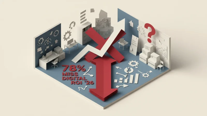78% of Firms Miss Digital ROI in 2026