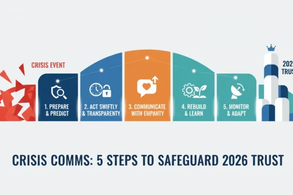 Crisis Comms: 5 Steps to Safeguard 2026 Trust