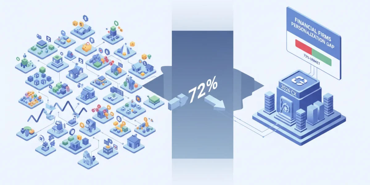 2026 CX: Financial Firms’ 72% Personalization Gap