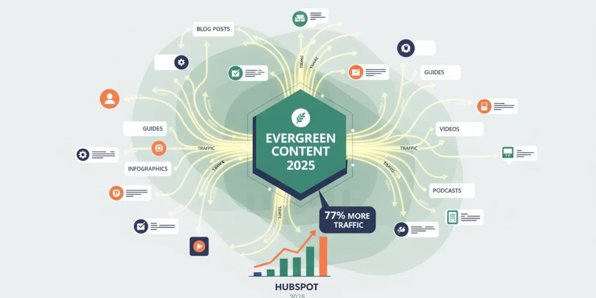 HubSpot 2025: Evergreen Content Delivers 77% More Traffic