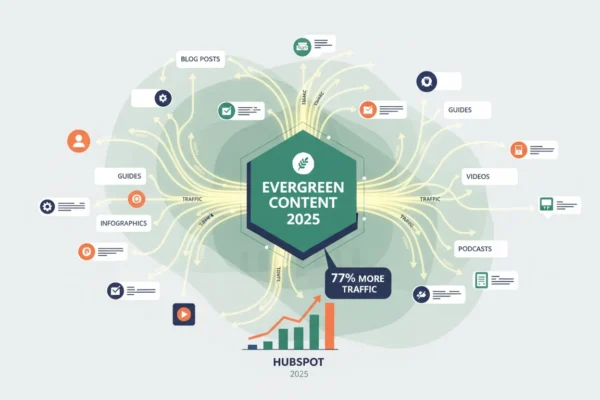 HubSpot 2025: Evergreen Content Delivers 77% More Traffic