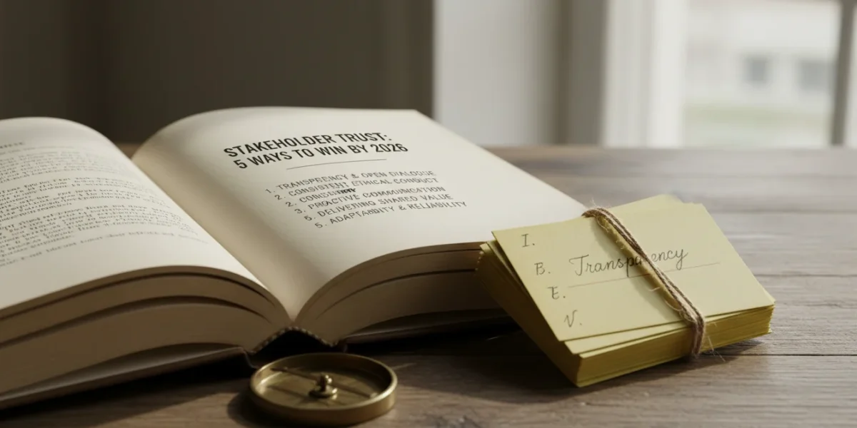 Stakeholder Trust: 5 Ways to Win in 2026